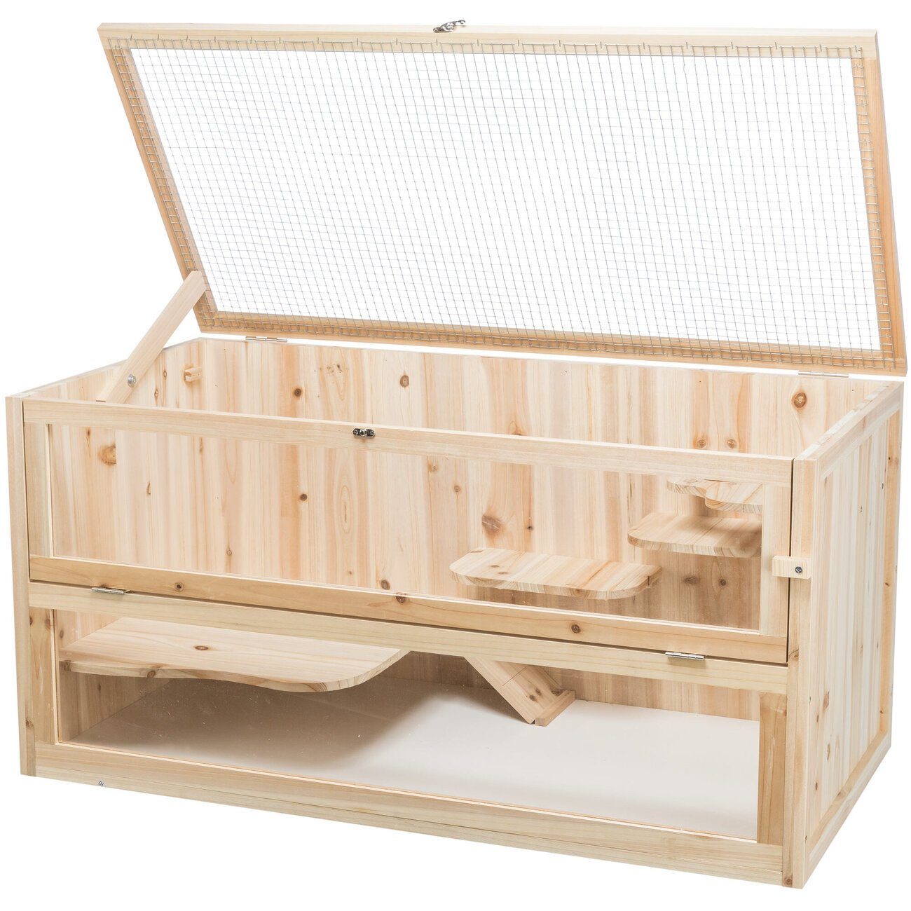 TRIXIE Kleintierkäfig Nagerkäfig Holz Mäuse und Hamster
