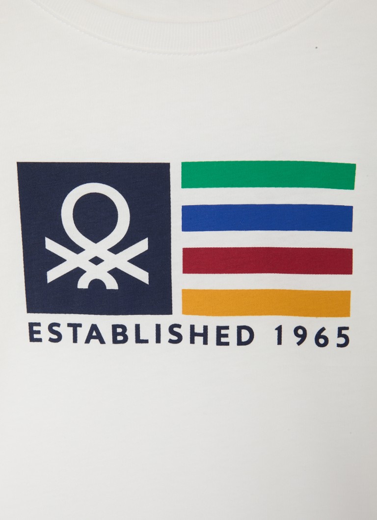 Benetton košulja dugih rukava s printom logotipa