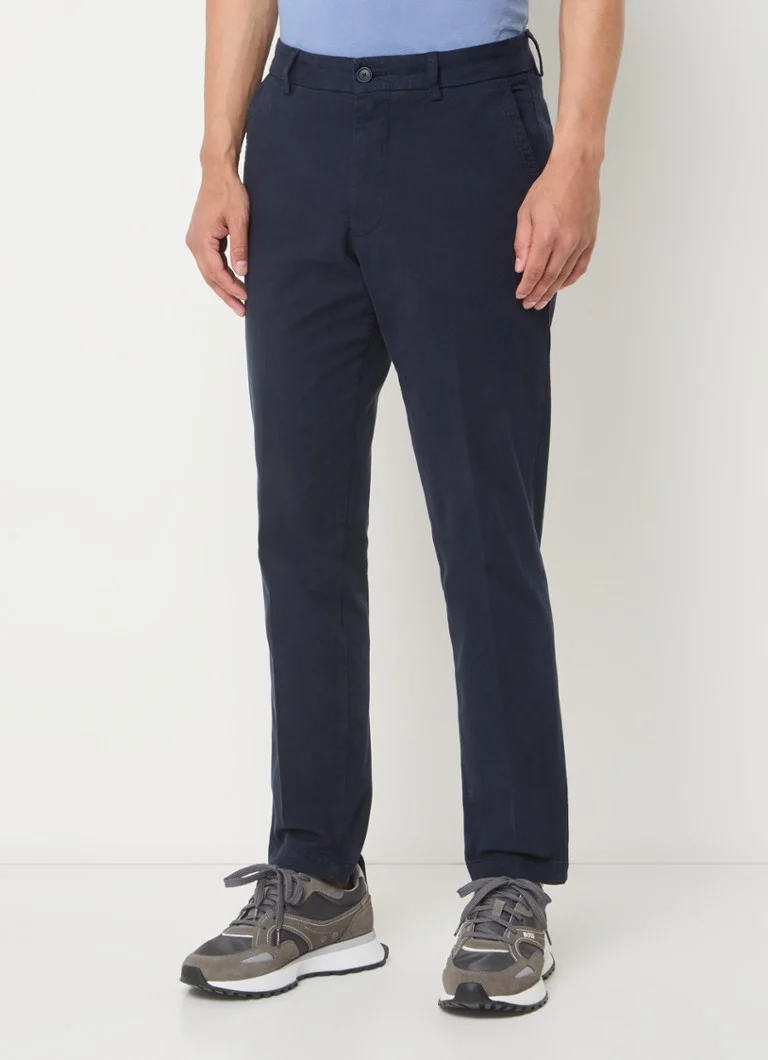 Pantaloni chino HUGO BOSS P-Kaiton Slim Fit din amestec de lyocell