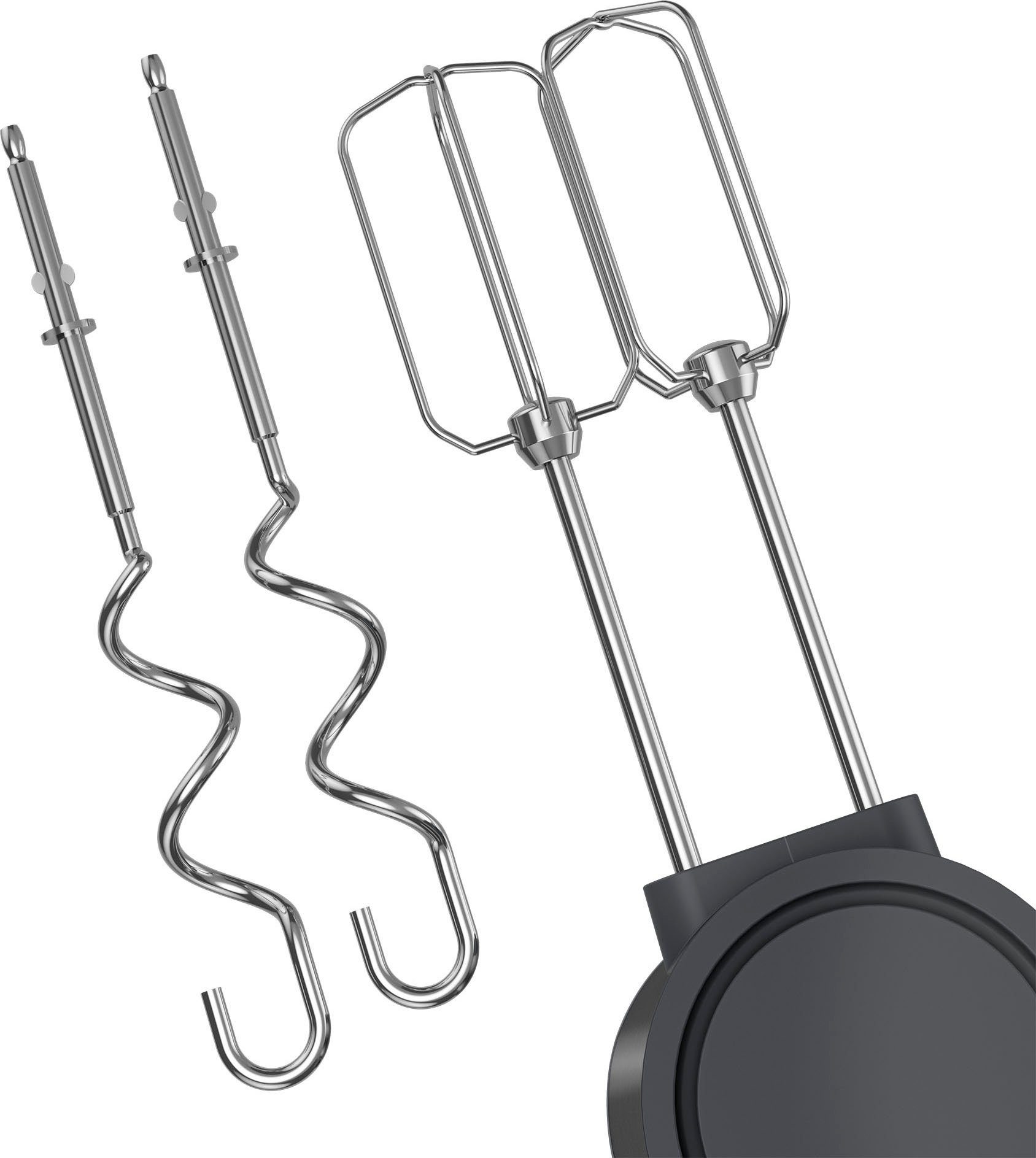 Grundig Handmixer Delisia NovusTM HM 7140, 500 W, Hochwertiger Edelstahlkorpus; Soft Start: Antispritz-Funktion
