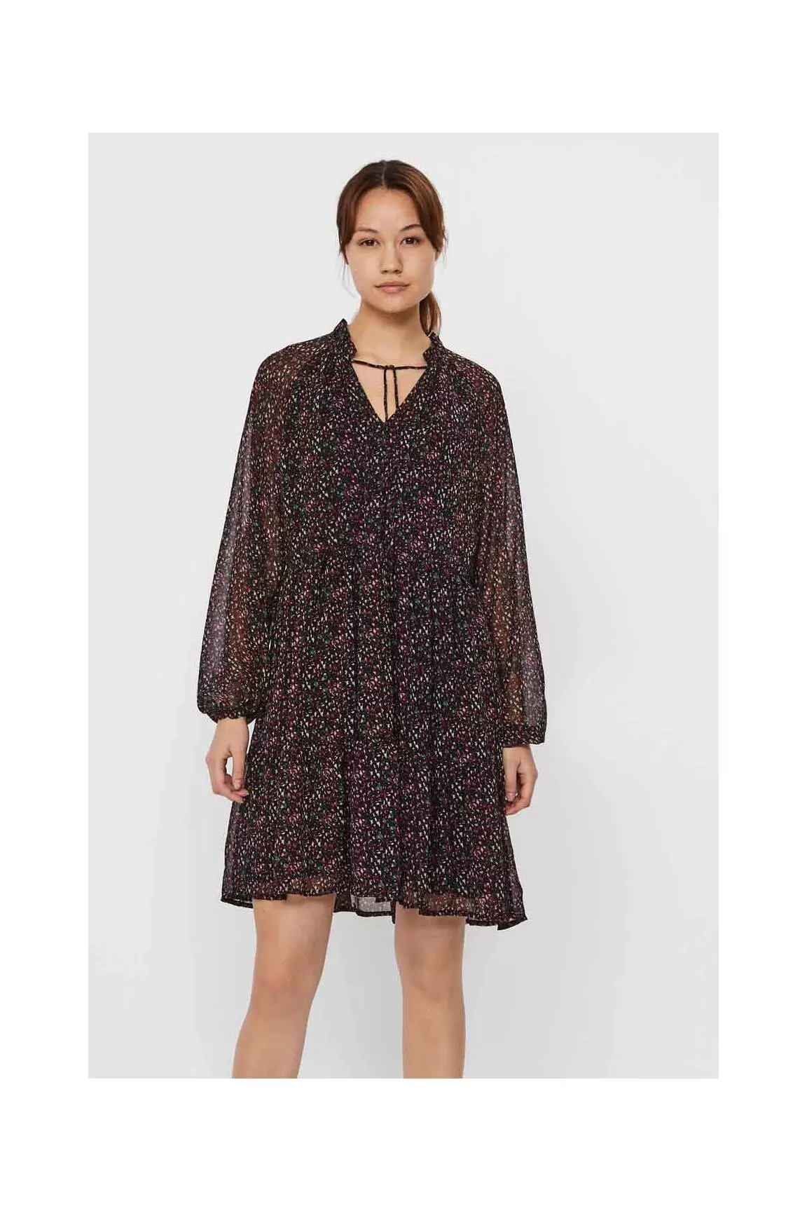 Vero Moda Robes Mi Longues Femme couleur noir