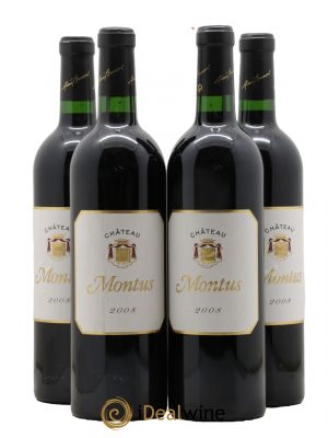 Madiran Château Montus Alain Brumont  2008 - Lot de 4 Bouteilles
