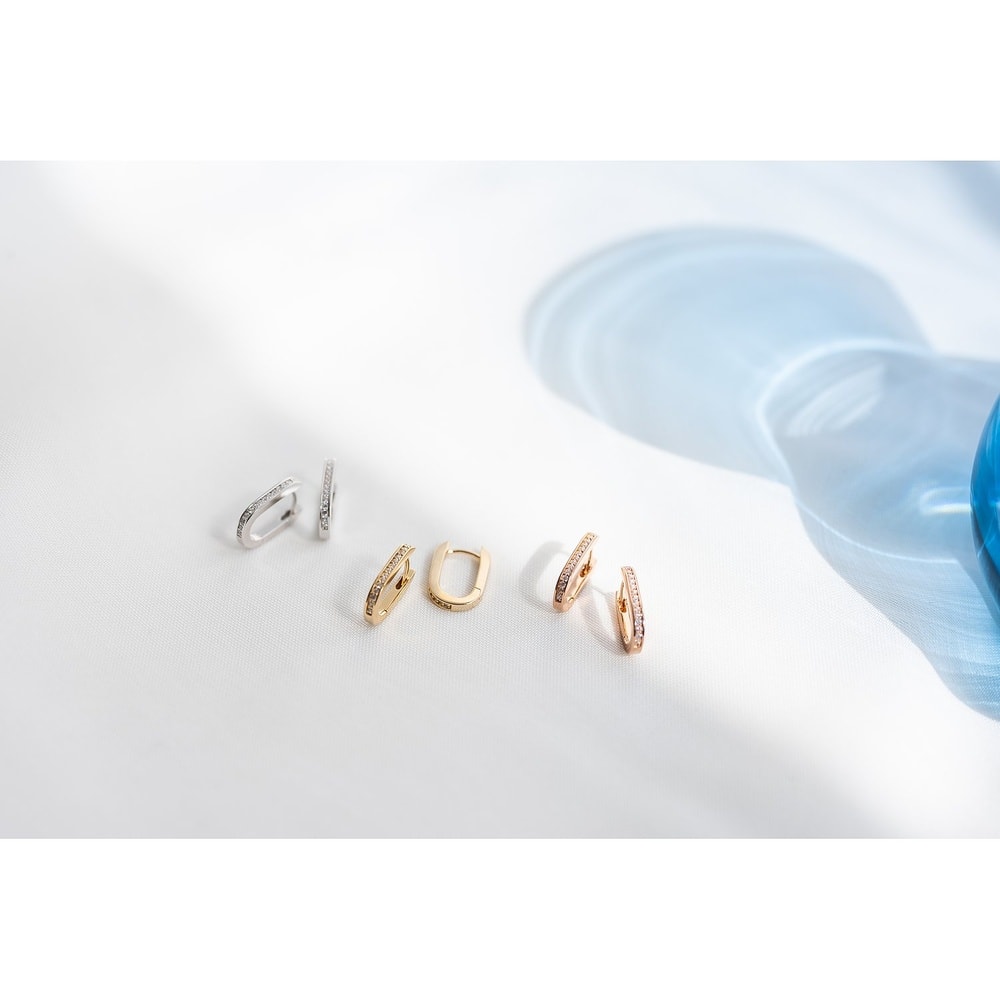 Jette Créoles 925 Argent Boucles d'oreilles