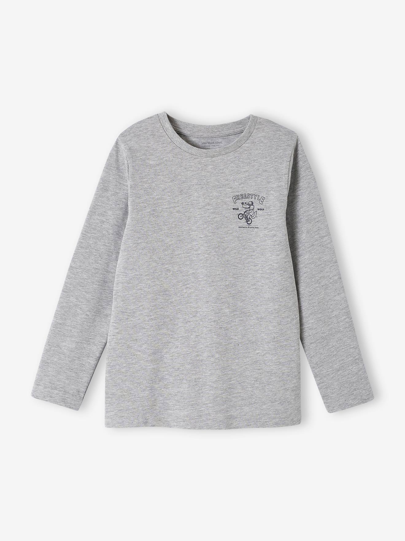 Lot de 3 T-shirts Basics garçon manches longues marine