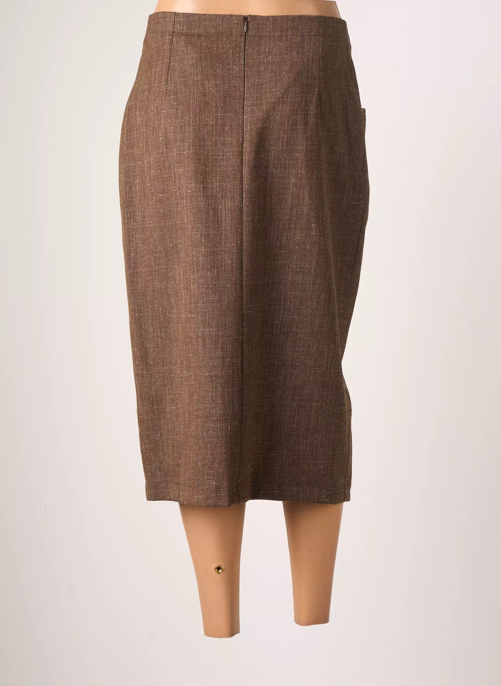 Jumfil Jupes Mi Longues Femme couleur marron