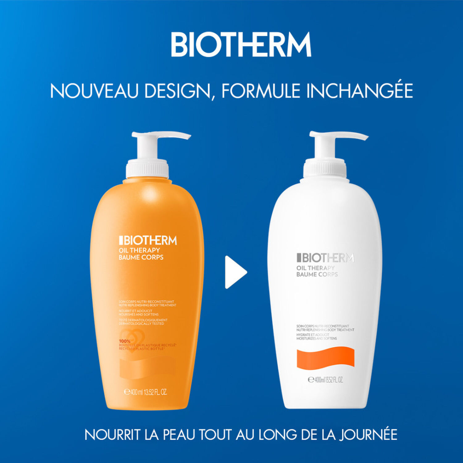 Biotherm Oil Therapy Soin Corps Nourrissant Peaux Sèches 400 ml