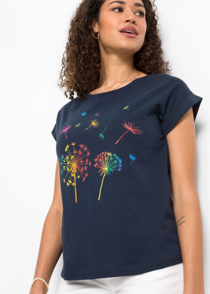 T-Shirt mit floralem Print