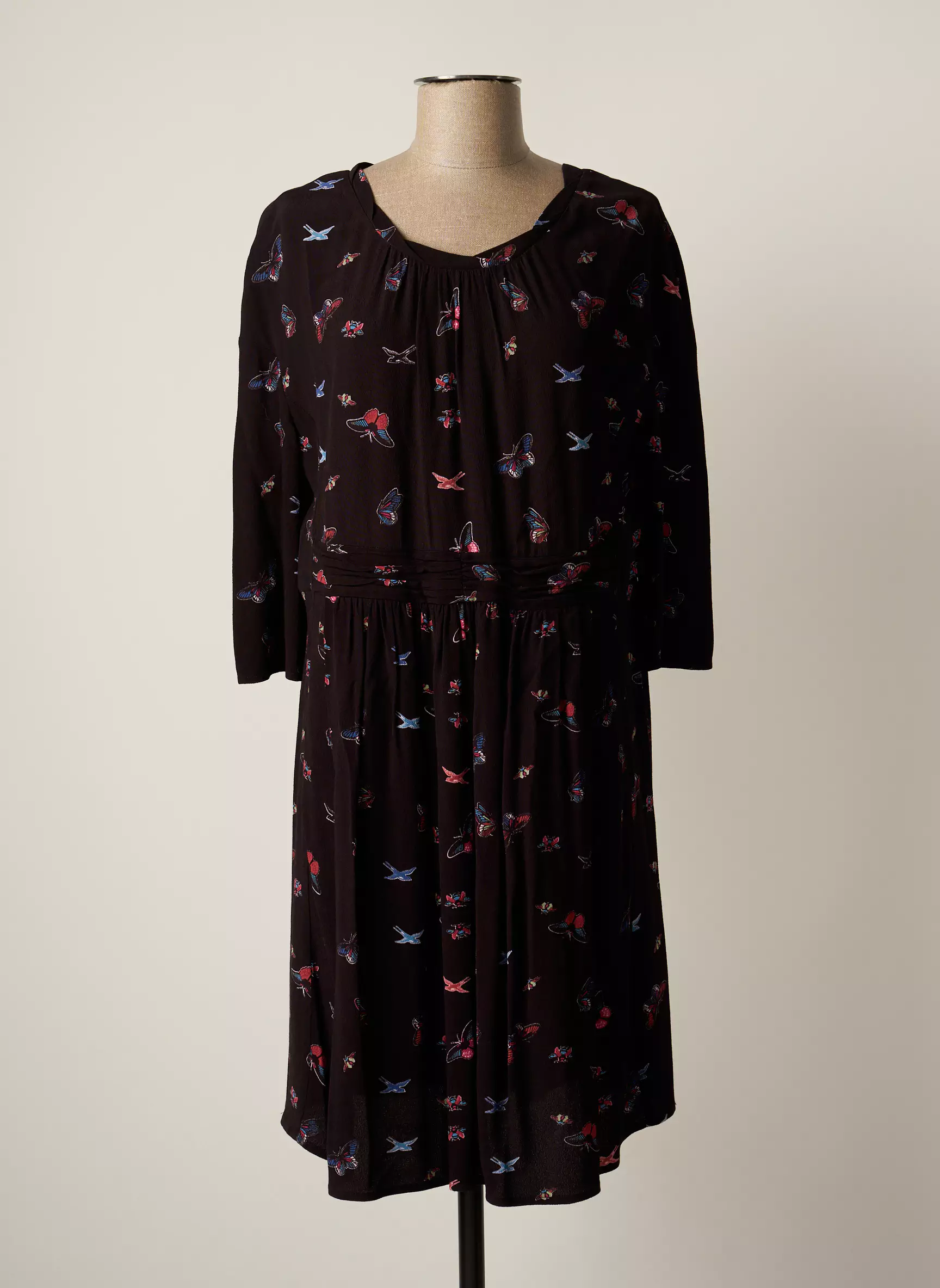 Ba Sh Robes Mi Longues Femme couleur noir