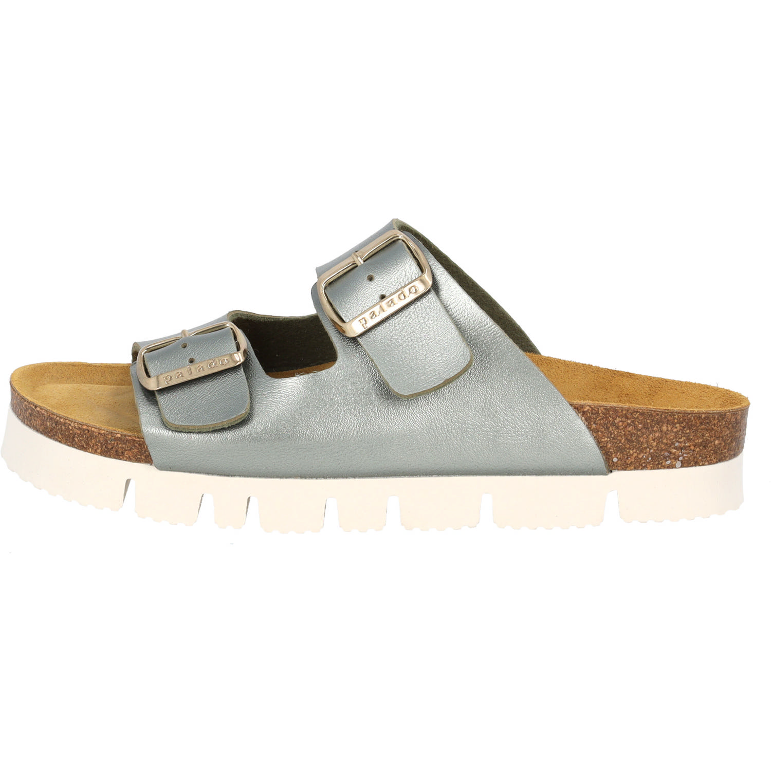Palado Korfu PL Metallic, Pantoletten, Damen, Olive