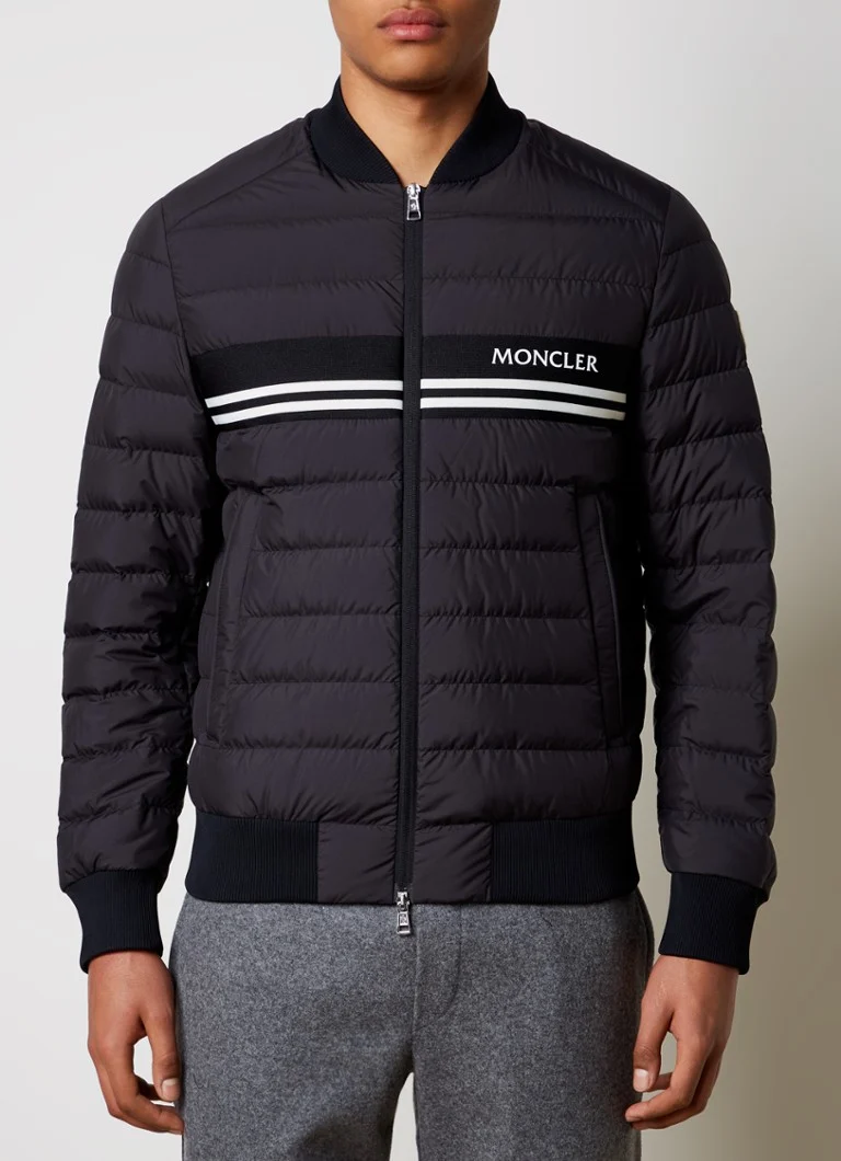 Moncler Mounier quilted bomber jacket with down filling and zip pockets