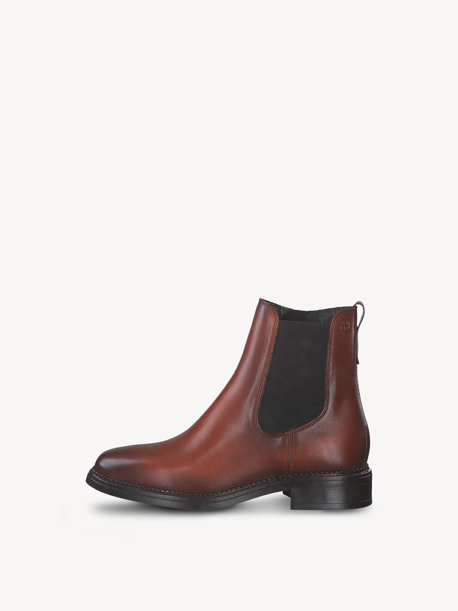 Bottine Chelsea en cuir - marron