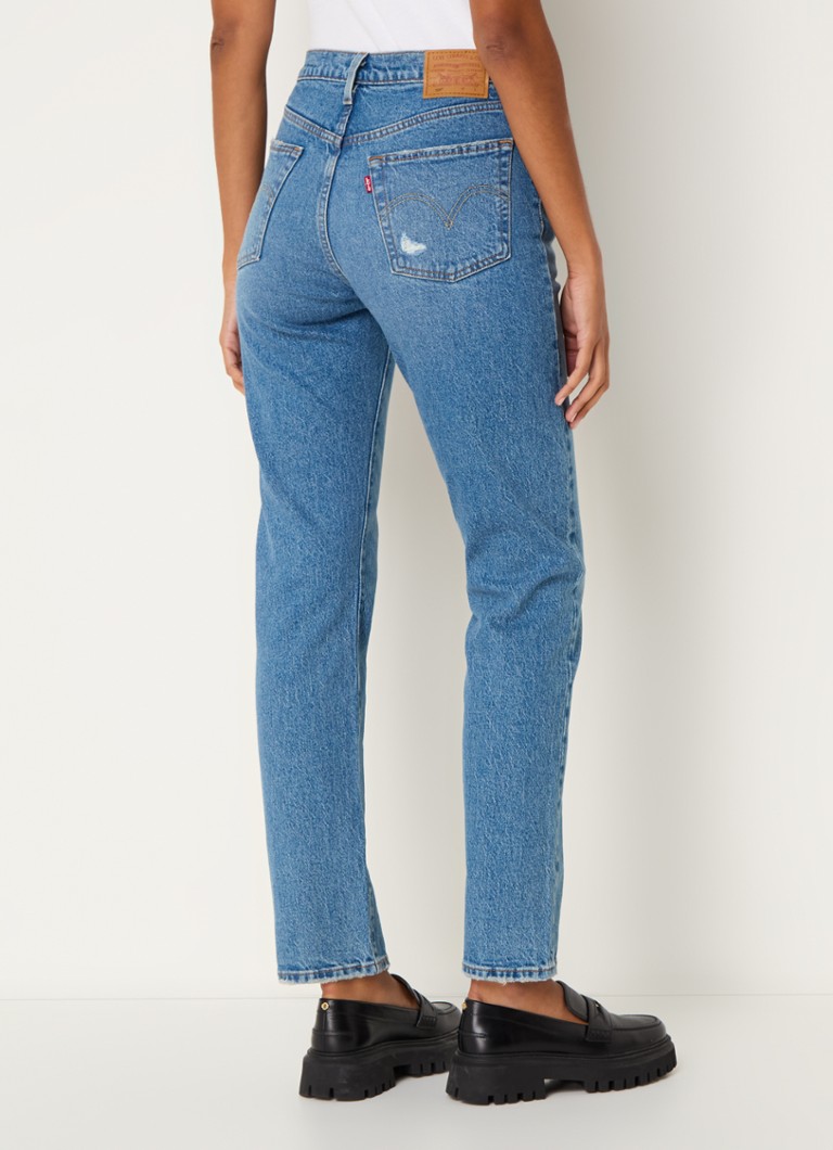 Jeans Levi's 501 a vita alta, vestibilità slim, lavaggio medio