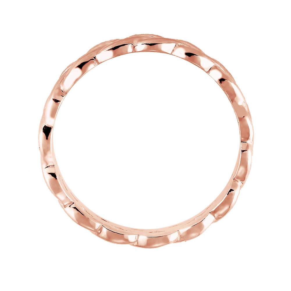 Elli Elli Bague Femmes Tressé Infini Nœud Tendance en Argent Sterling 925 Bague