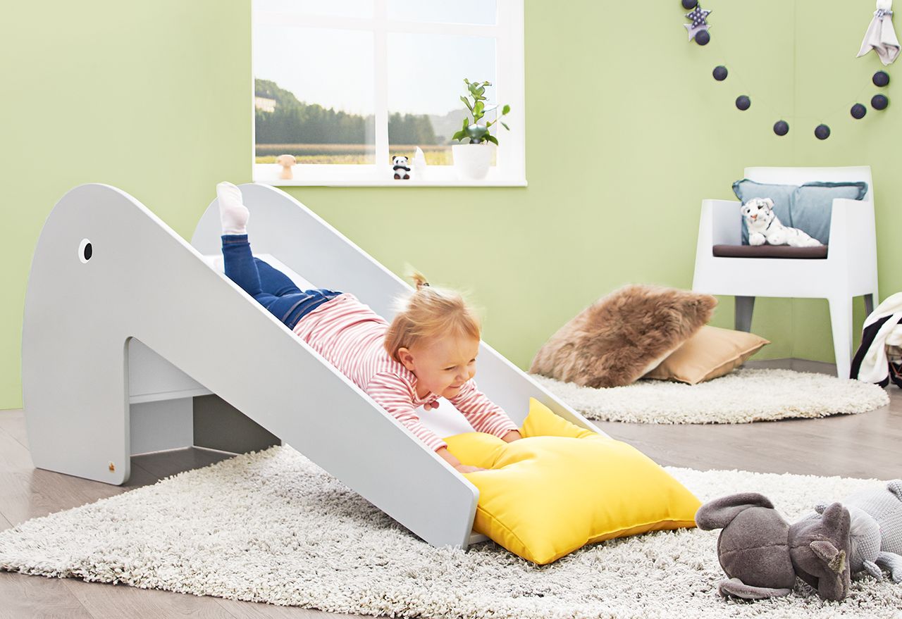 Pinolino Kinderträume Pinolino Indoor-Rutsche Lotta grau/weiß