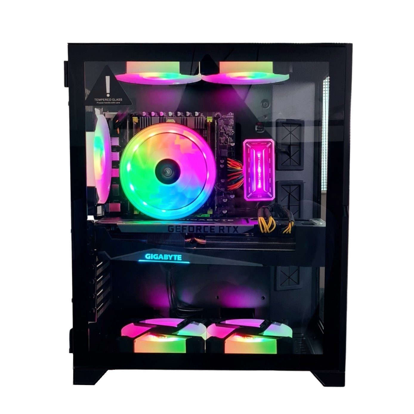 Inter-Tech Gaming PC Diorama 64GB Ram Intel 10 Kerner NVIDIA SSD HDD Windows 11 Gaming-PC (Intel Xeon E5 2680v2, NVIDIA GTX 750, 16GB RAM 240GB SSD ohne HDD GB RAM, Luftkühlung, RGB Lüfter mit Controller, 700W Netzteil)