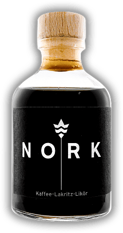 NORK Kaffee Lakritz Likör 0,05 Liter NORK Kaffee Lakritz Likör 0,05 Liter NORK Doppelkorn trifft auf Kaffee und Lakritz. 0,05	 Liter - Vol 20%