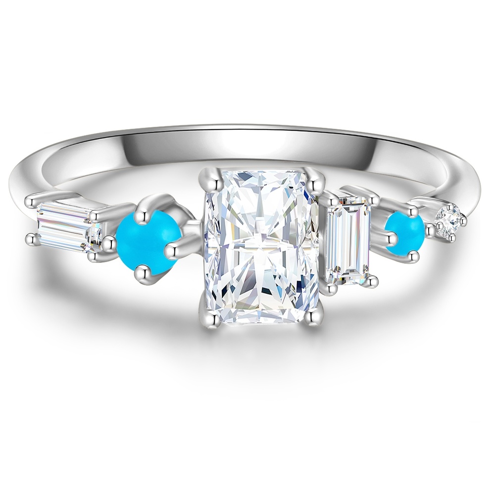 Glanzstücke München Bague en argent Argent sterling Oxyde de zirconium (CZ) en Argent Bague