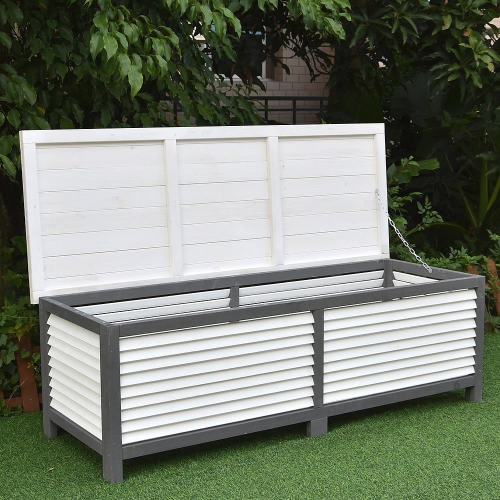 Mucola Auflagenbox Kissenbox Gartentruhe Gartenbox Auflagentruhe, mit Deckel
