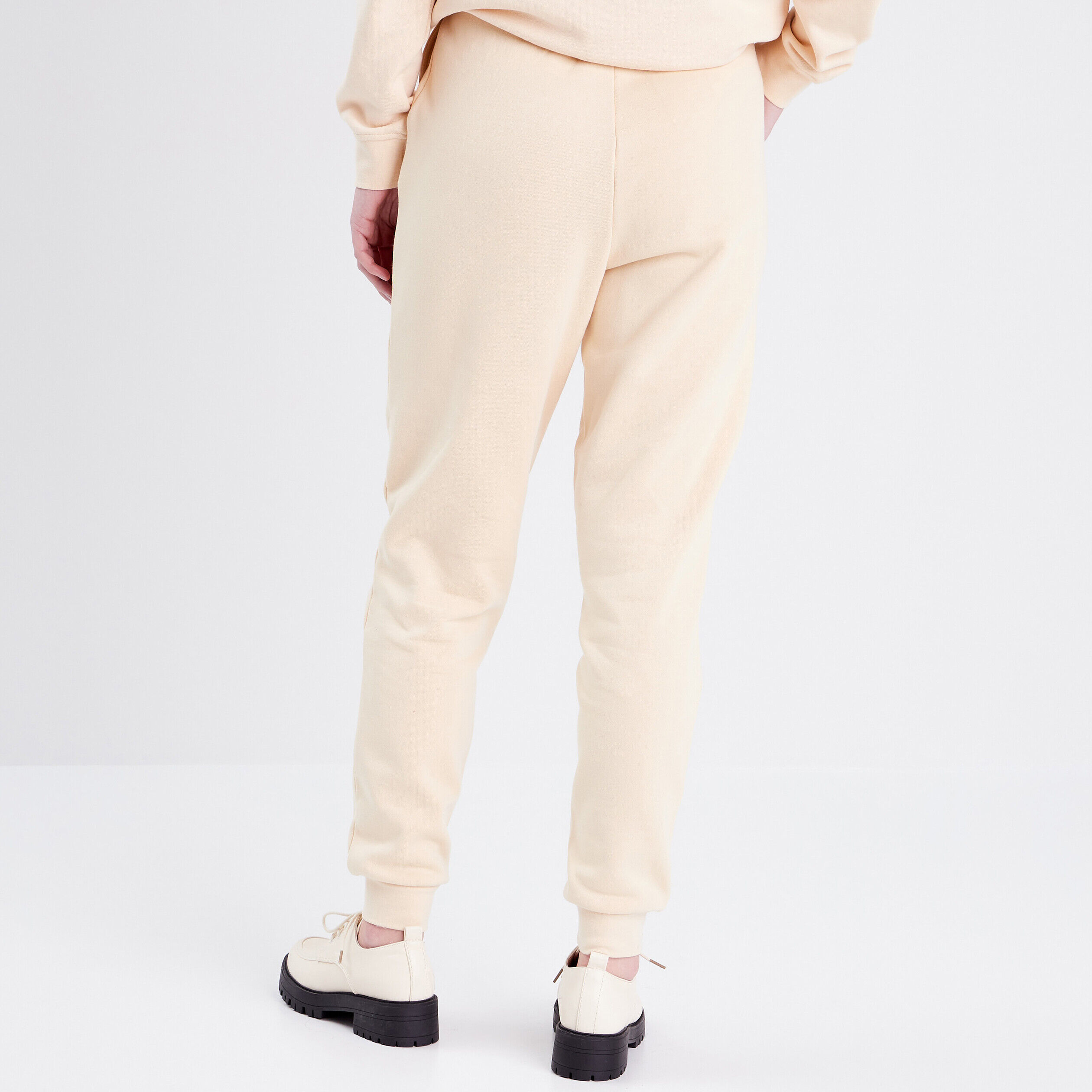 Pantalon casual chino ecru femme | Cache Cache