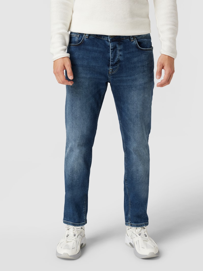 Slim Fit Jeans mit Stretch-Anteil in dunkelblau