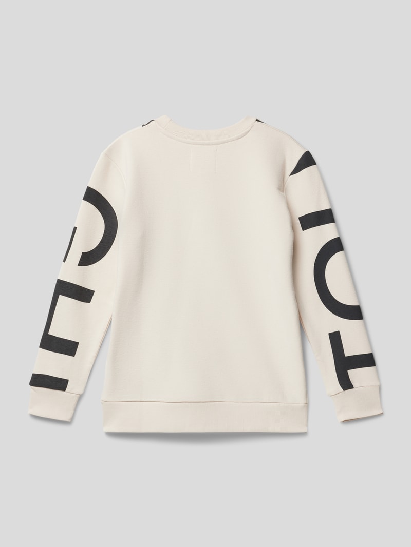 Sweatshirt mit Statement-Print in weiß