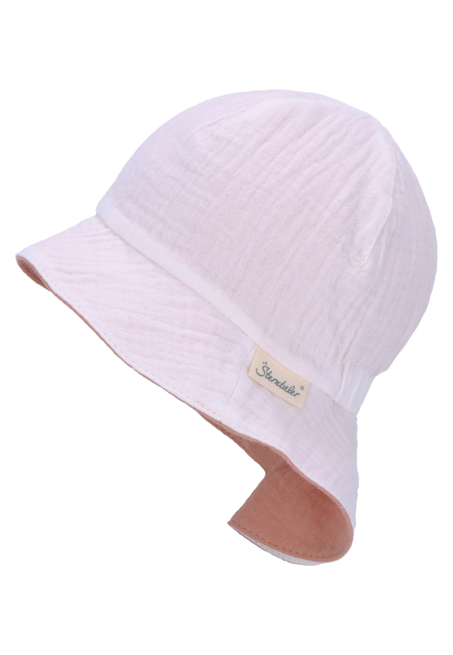 Wende-Sonnenhut aus Baumwoll-Musselin (Bio) UV 30