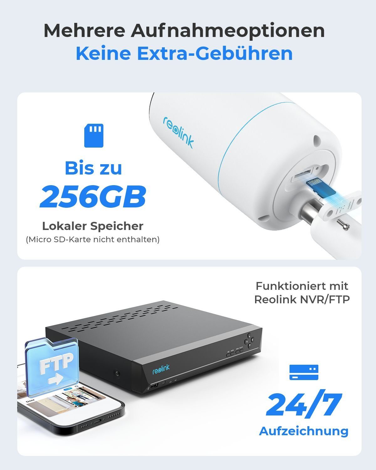 Reolink 4K Intelligente Dual-Objektiv PoE P330M Überwachungskamera (Außenbereich, Farbnachtsicht, Weitwinkel- und Nahansicht, Personen-/Fahrzeugerkennung)