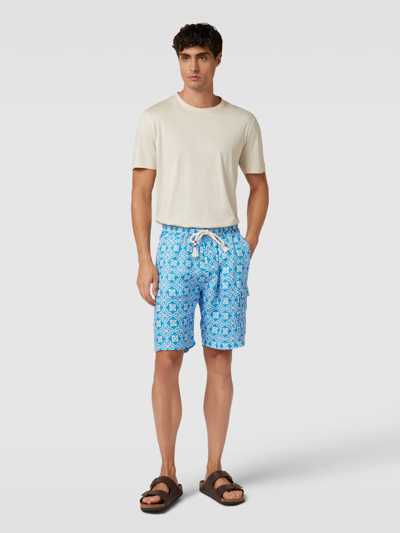 Bermudas aus Leinen Modell 'MARSEILLE' in türkis