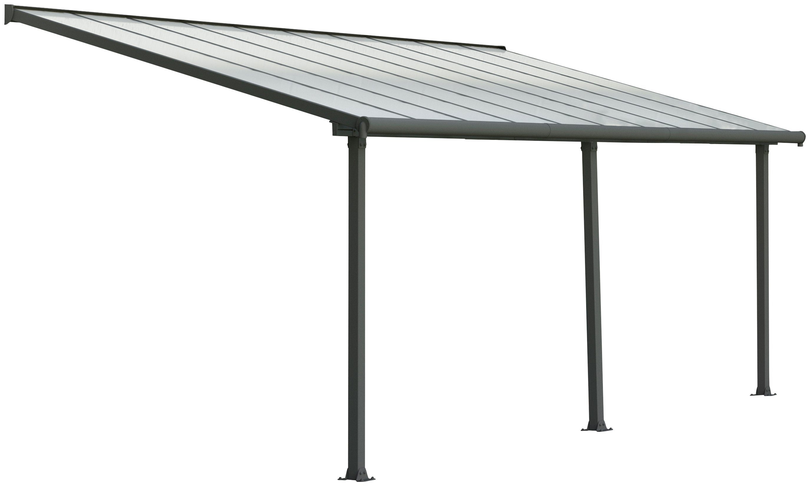 Palram - Canopia Terrassendach Olympia 3x6.1, BxT: 619x295 cm, Bedachung Doppelstegplatten, BxT: 619x295 cm