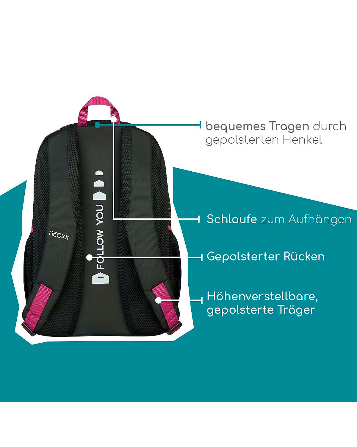 Schulrucksack Fly Crazy in mesh (2023)