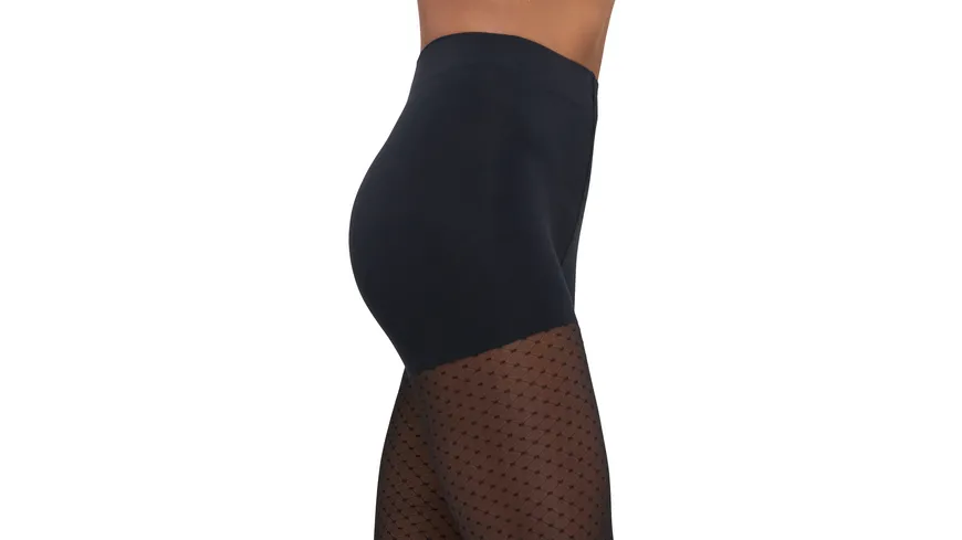 Wolford Damen figurformende Feinstrumpfhose Control Dots 20 DEN black