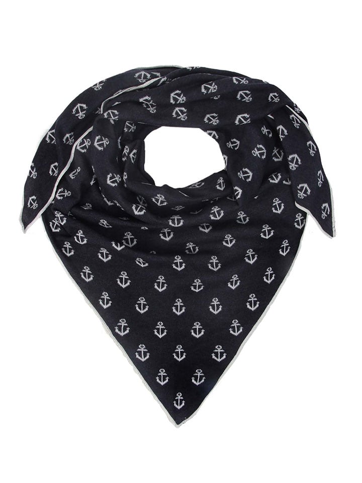 Zwillingsherz Dreieckstuch in Schwarz - (L)200 x (B)130 cm günstig kaufen onesize