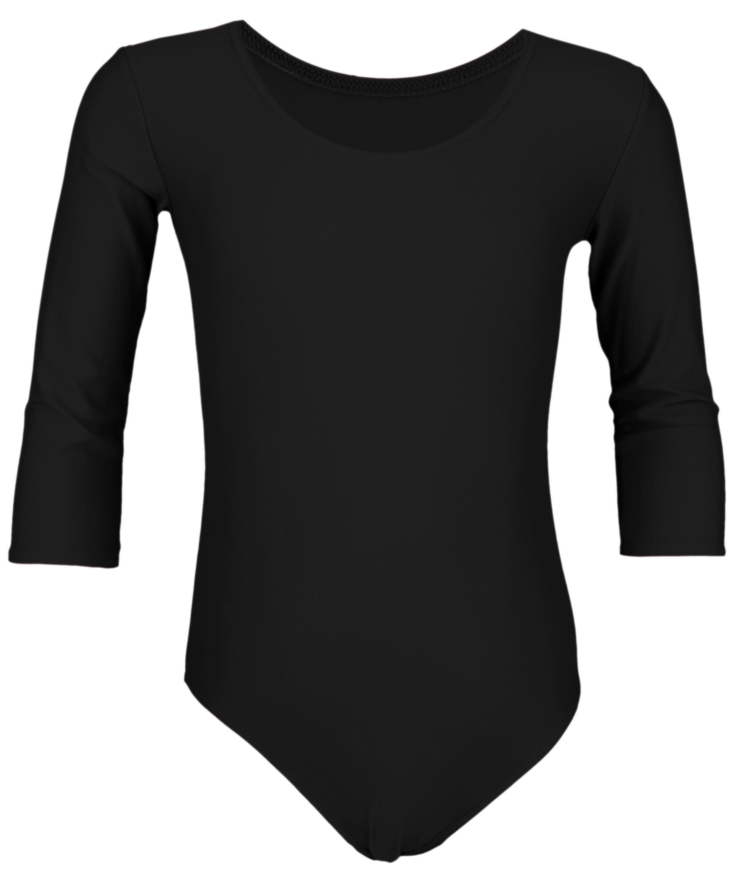 Aquarti Turnanzug Aquarti Mädchen Body 3/4 Arm Ballett Trikot