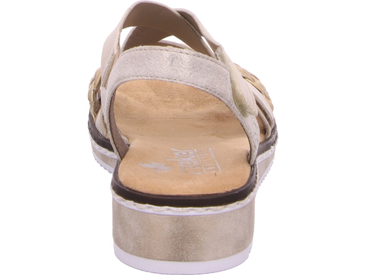 RIEKER Klassische Sandalen gold