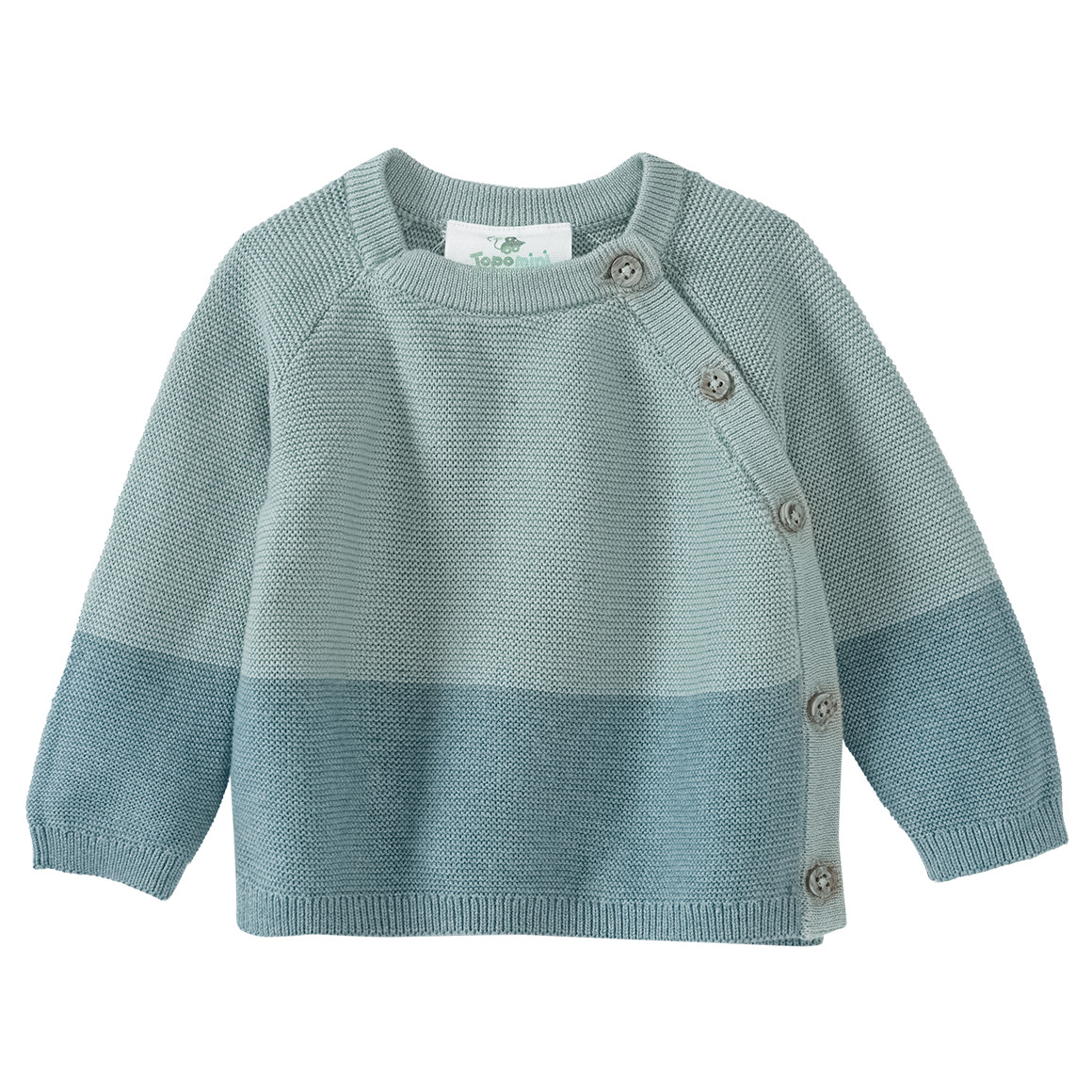 Newborn Strickpullover mit Farbteiler