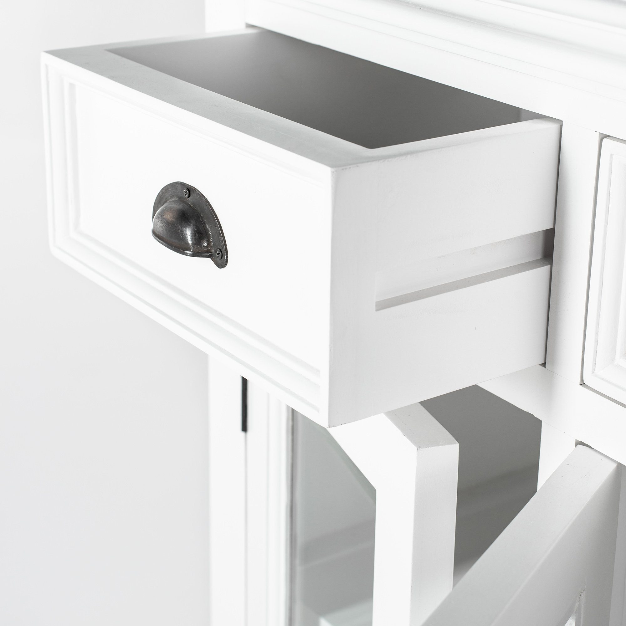 Novasolo Buffet Halifax Buffet mit 4 Glastüren 3 Schubladen