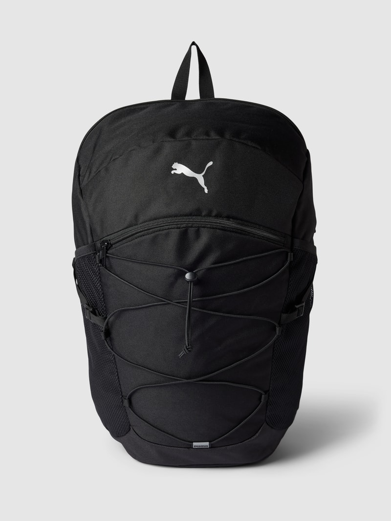 Rucksack mit Label-Detail in schwarz