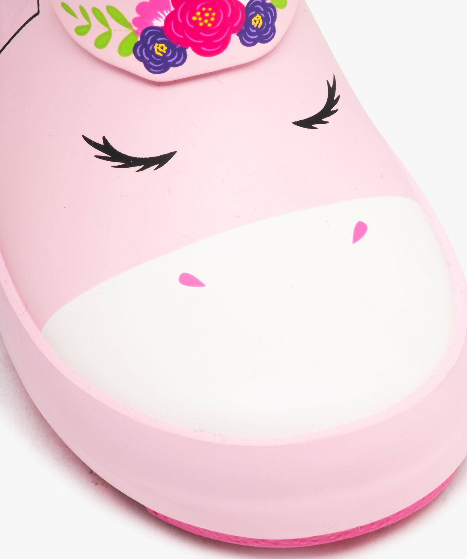 Bottes de pluie bébé fille à anses motif licorne rose | GEMO