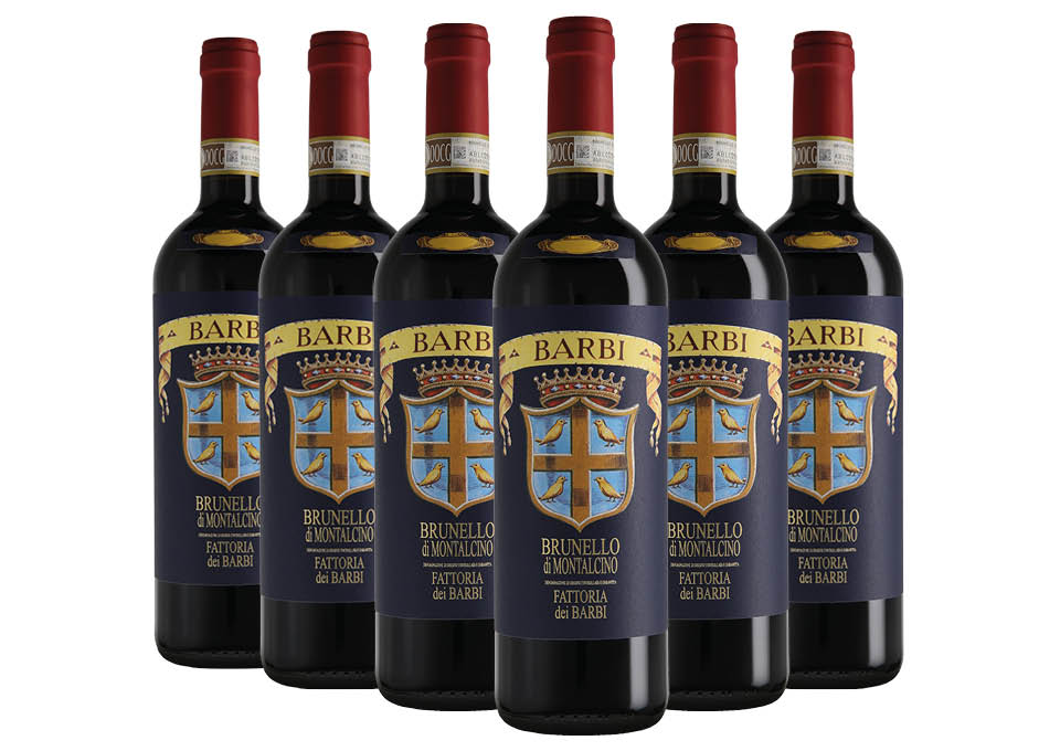 Brunello di Montalcino DOCG 2017 Fattoria dei Barbi 6 bouteilles de 0,75 ℓ