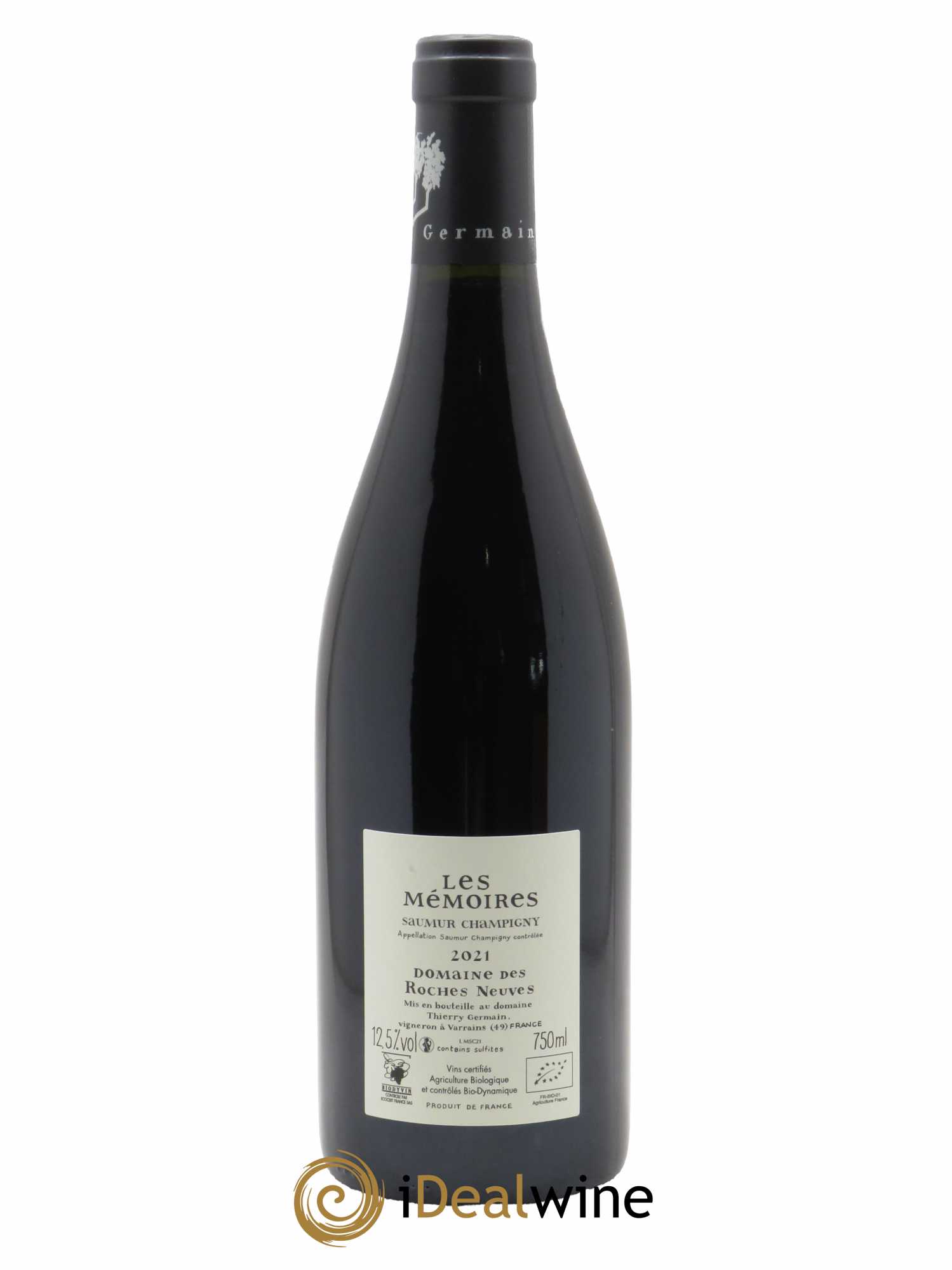 Saumur-Champigny Les Mémoires Domaine des Roches Neuves - Thierry Germain  2021 - Lot de 1 Bouteille