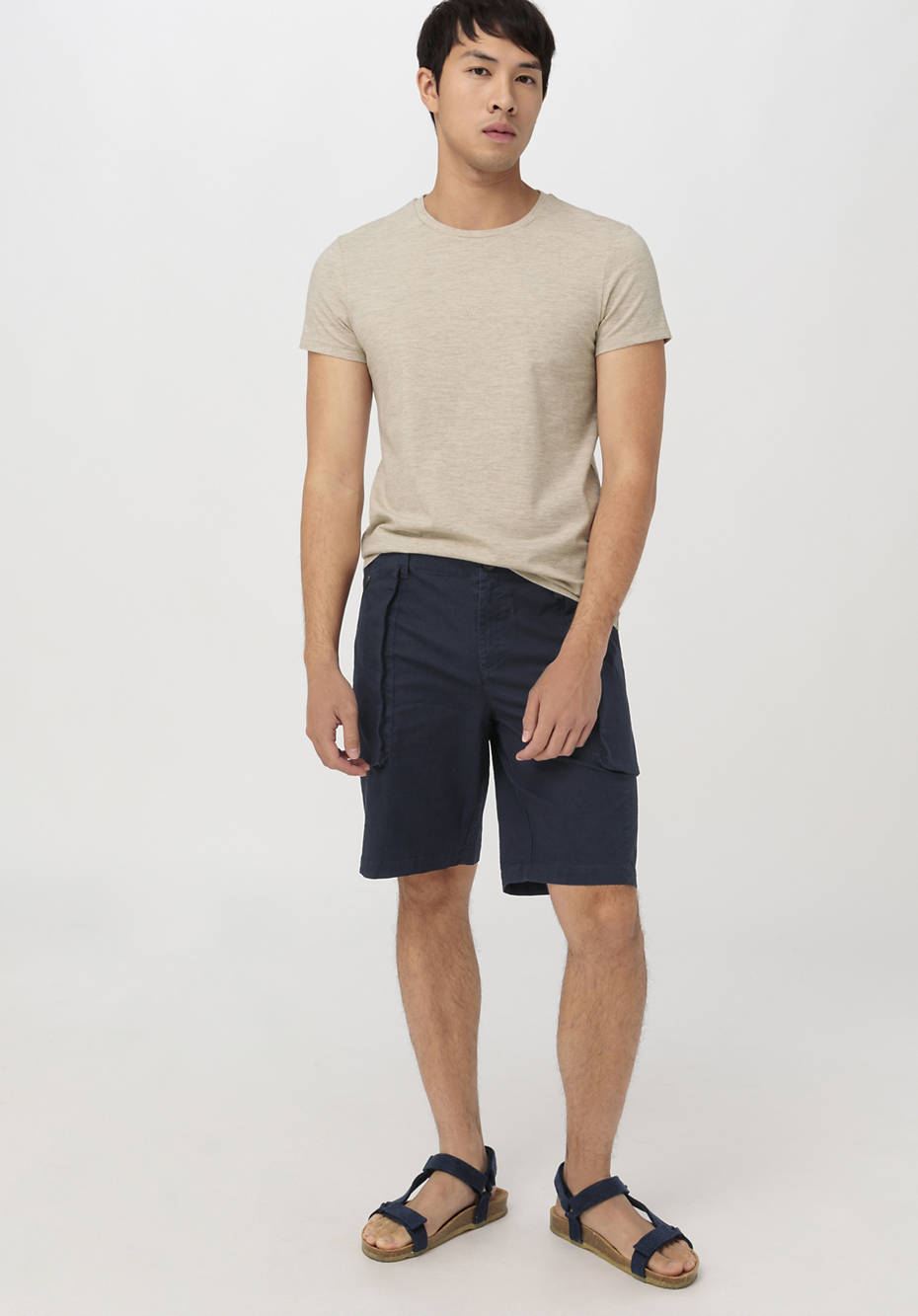 Kurzarmshirt aus Bio-Merinowolle mit Hanf und Bio-Baumwolle