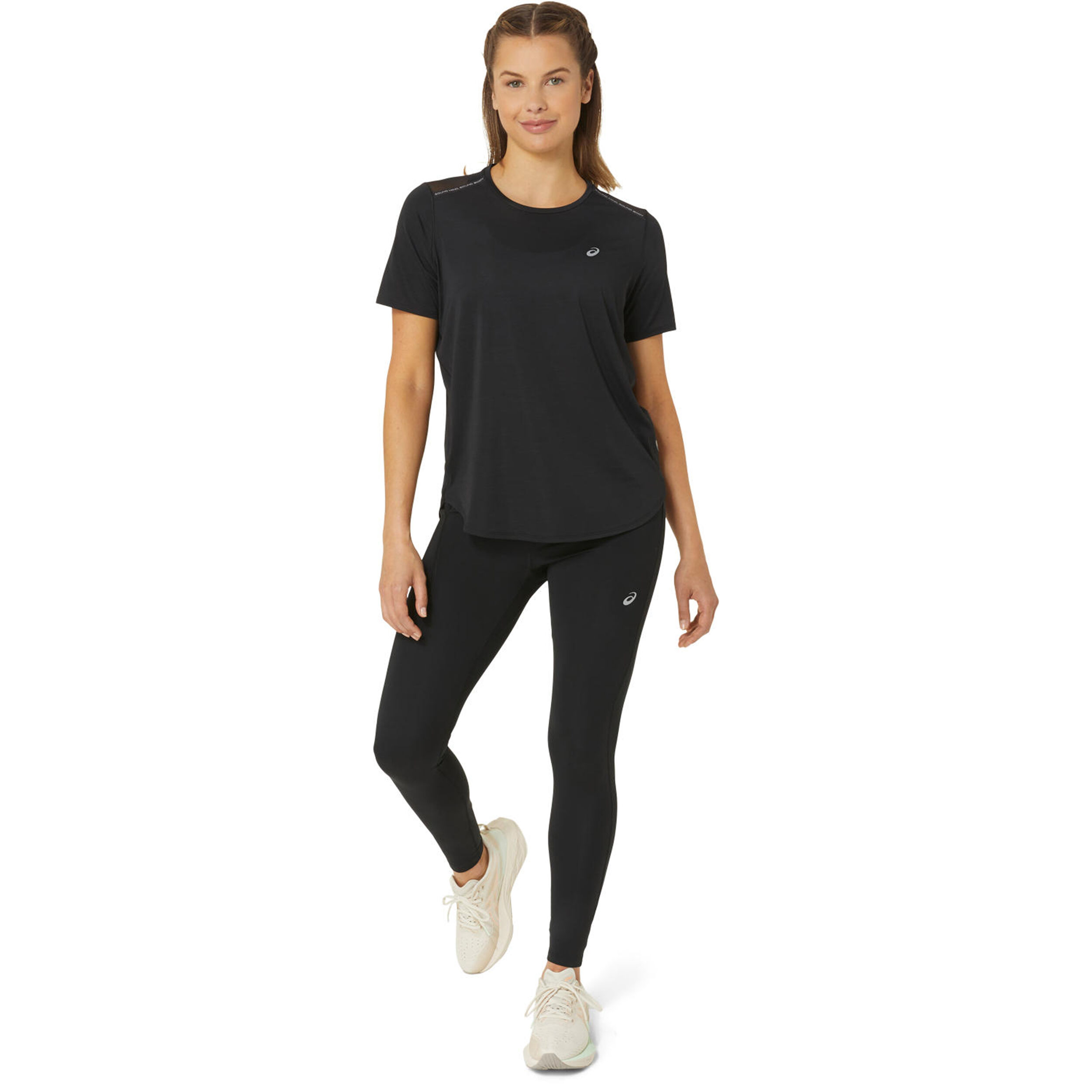 Road High Waist Lauftight Damen - Schwarz