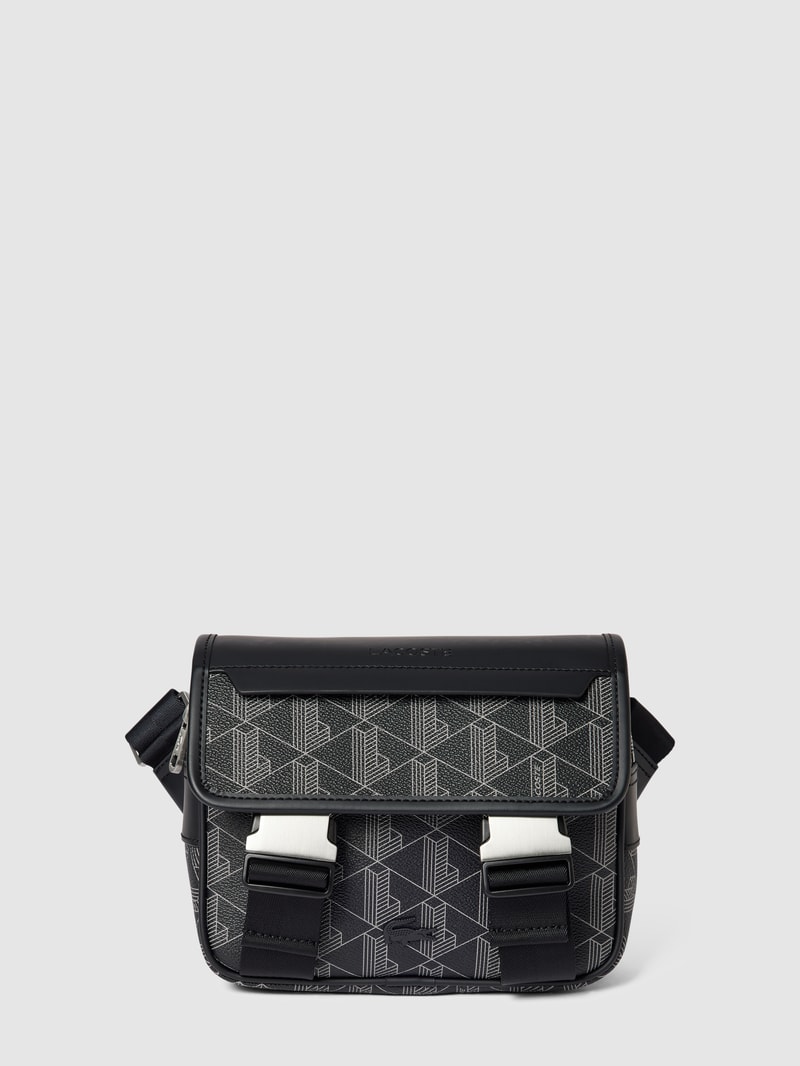 Bauchtasche mit Allover-Logo-Details in schwarz