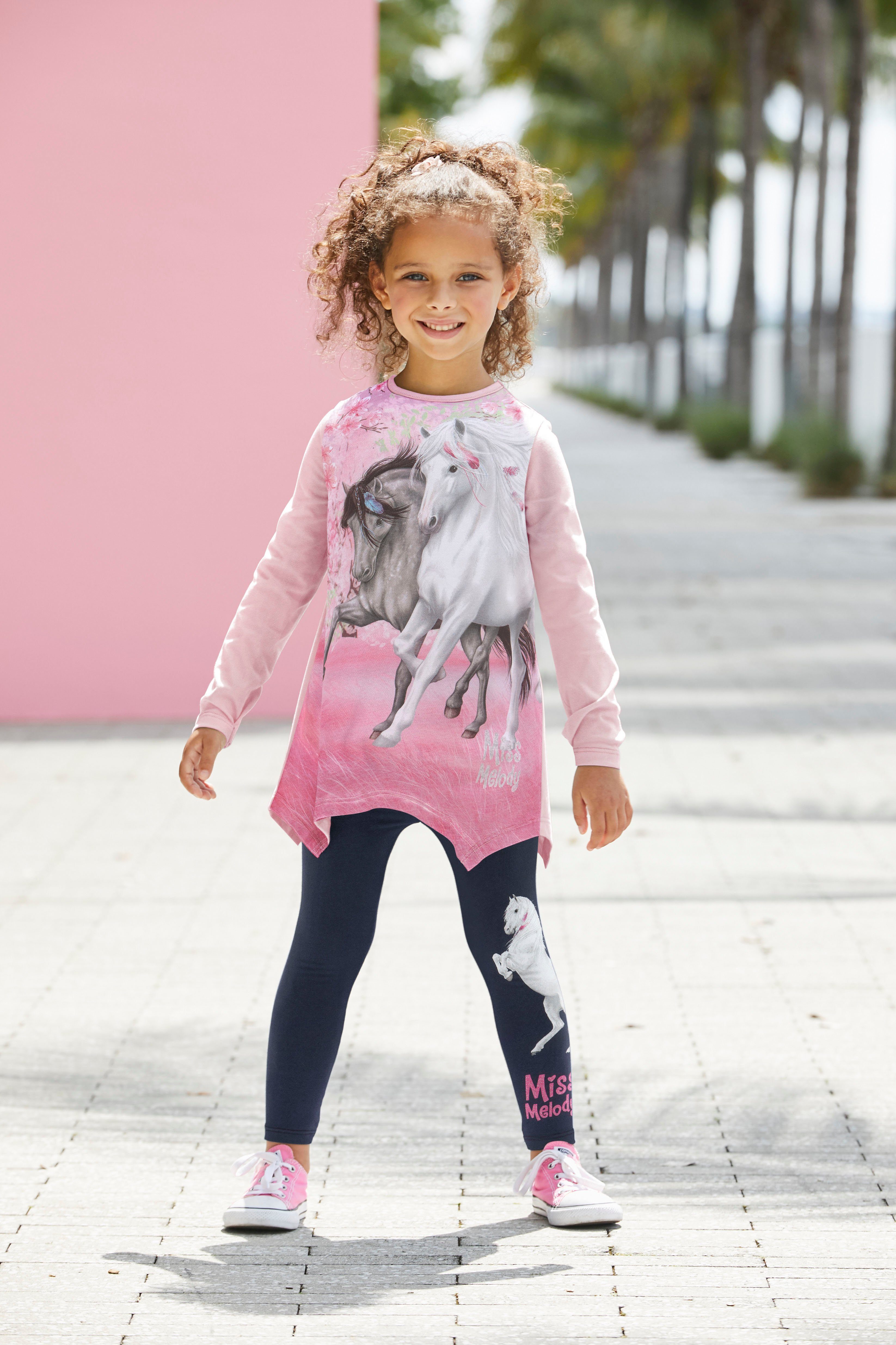 Miss Melody Shirt & Leggings (Set, 2-tlg) mit schönem Pferdemotiv