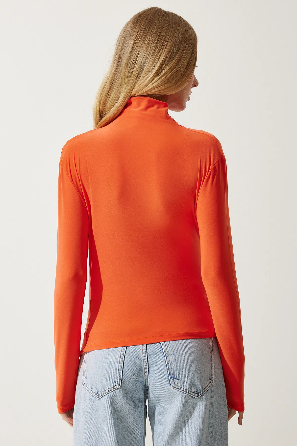 Happiness İstanbul  Bluse - Orange - Slim Fit