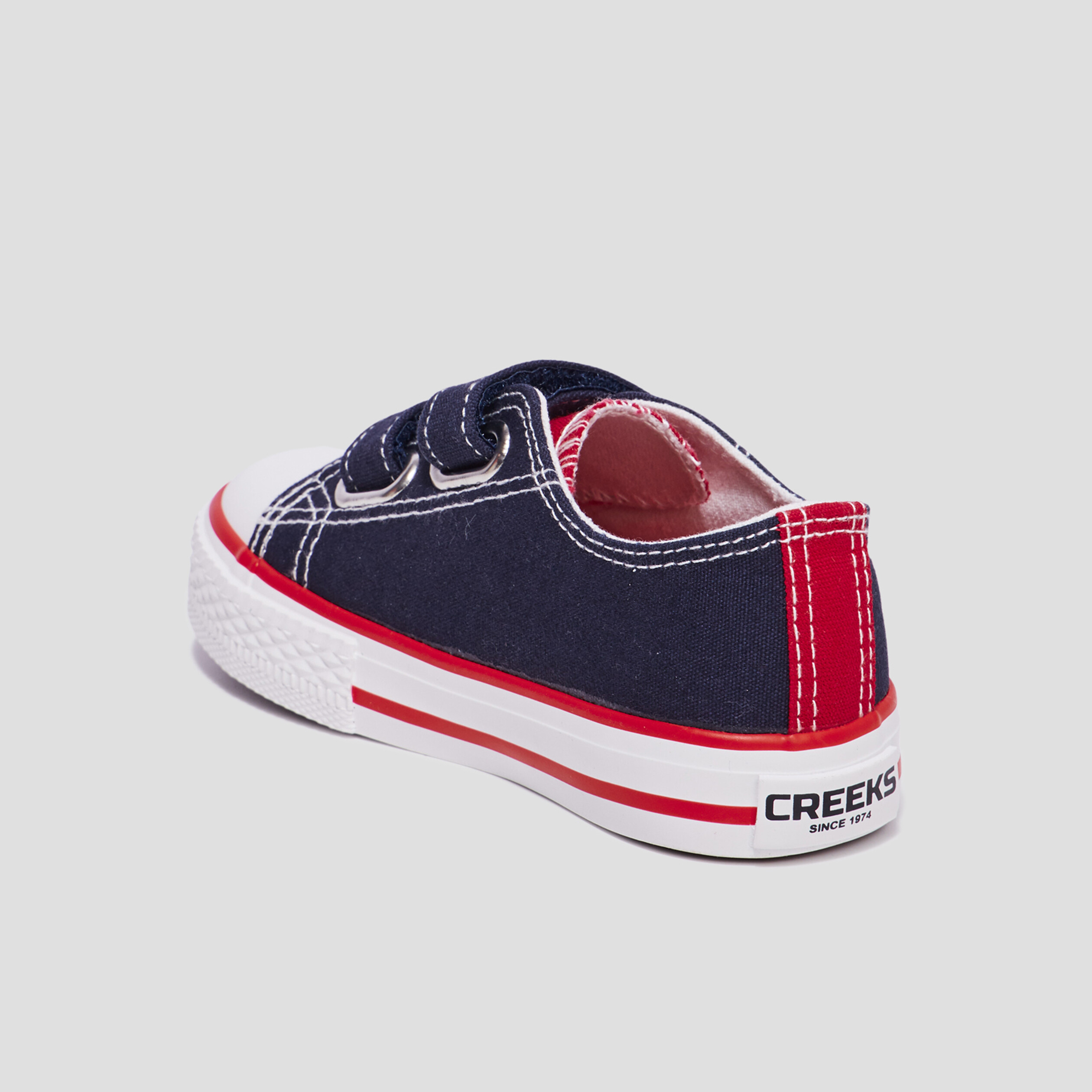 Tennis en toile à scratchs Creeks bleu marine bébé garçon | La Halle