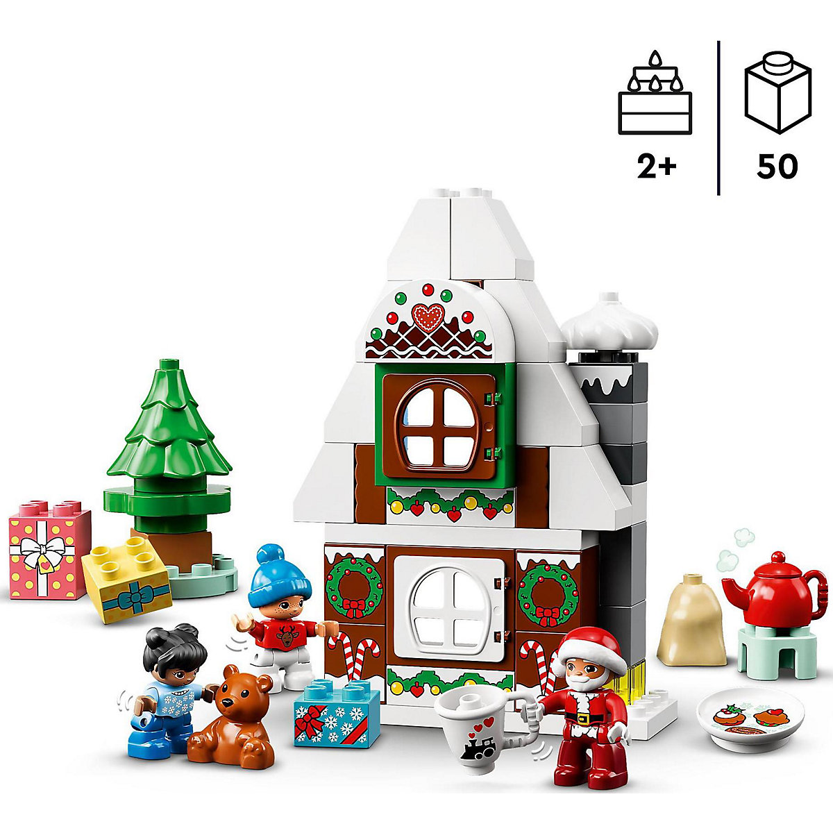 LEGO® DUPLO 10976 Lebkuchenhaus mit Weihnachtsmann
