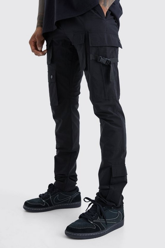 Slim-Fit Cargo-Hose mit elastischem Bund