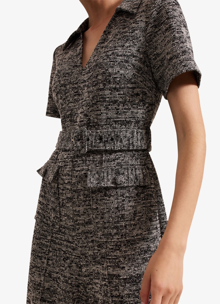 Phase Eight Lavinia wide fit jumpsuit in tweed look