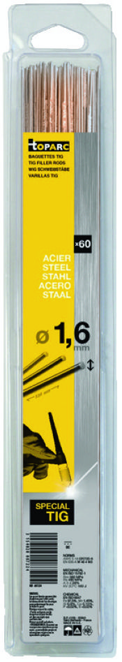 Gys 5193087224 Polnilna masa za varjenje TIG jekla SG2 Ø1,6 x 330 mm 60 kosov